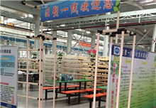 汽车零部件注塑车间线体工作站及休闲一角