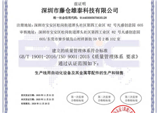 质量管理体系认证证书-中文